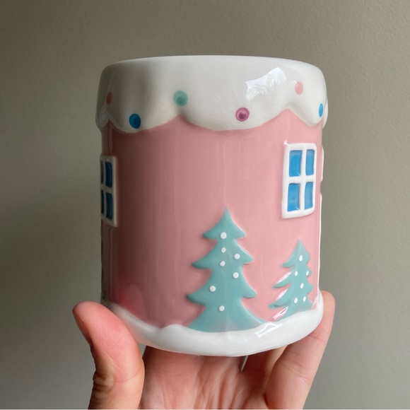 Dining Pink Gingerbread House Christmas Mug Poshmark